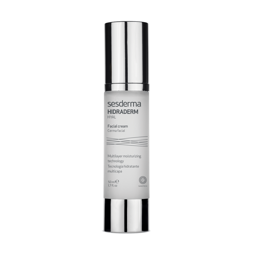SESDERMA HIDRADERM HYAL CREMA FACIAL 50 ML 1 Crema facial hidratante de alta eficacia que proporciona una hidratación profunda y duradera a todo tipo de pieles. Gracias a su fórmula enriquecida con tres tipos de ácido hialurónico