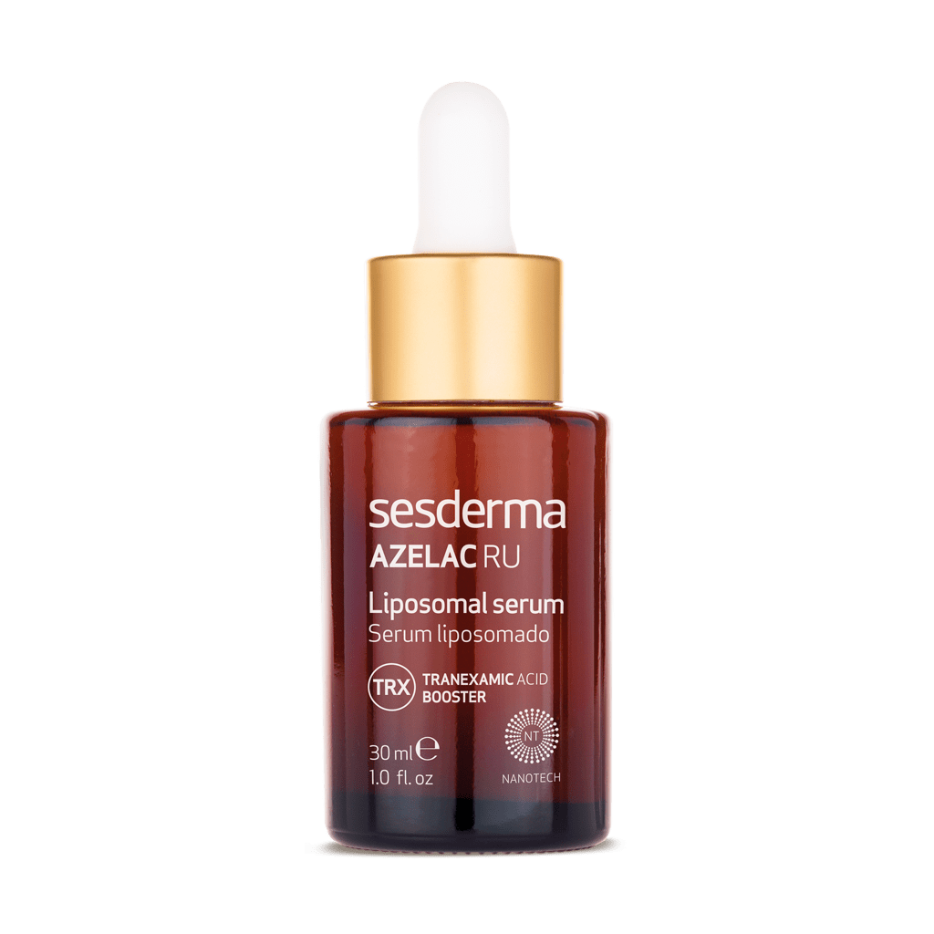 SESDERMA AZELAC RU LIPOSOMAL SERUM 30 ML 1 Sérum antimanchas facial formulado especialmente para tratar la hiperpigmentación y unificar el tono de la piel. Su fórmula contiene ácido azelaico
