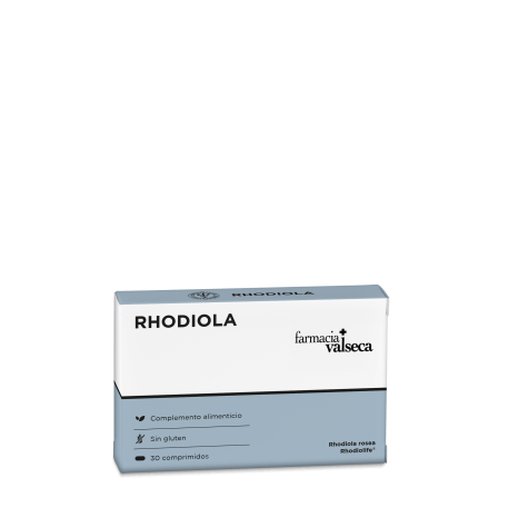 Complemento alimenticio a base de extracto de Rhodiola rosea que actúa como adaptógeno para combatir el cansancio físico y mental