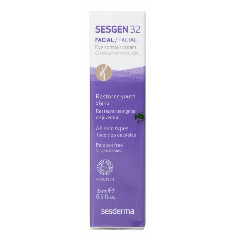 SESDERMA SESGEN 32 FACIAL CREMA CONTORNO DE OJOS 1 Tratamiento para el cuidado de la delicada zona del contorno ocular. Diseñada para combatir los signos del envejecimiento: reduce las ojeras y bolsas