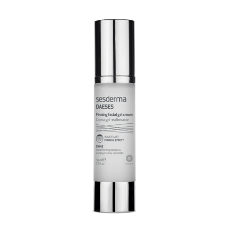 SESDERMA DAESES CREMA GEL REAFIRMANTE FACIAL es un tratamiento intensivo diseñado para combatir la flacidez facial y devolver a tu piel su firmeza y elasticidad. Su fórmula, enriquecida con DMAE (dimetilaminoetanol), silicio orgánico y péptidos, actúa a diferentes niveles para reafirmar, tonificar y rejuvenecer la piel.