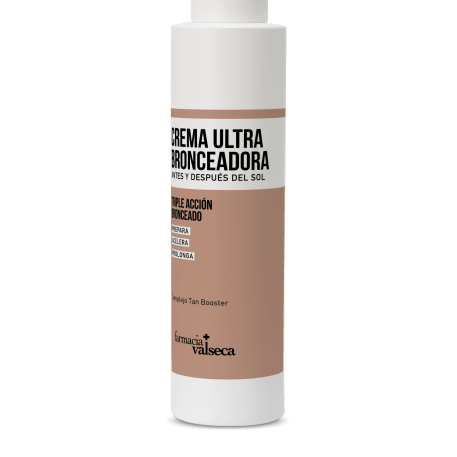 Crema aceleradora del bronceado que hidrata la piel y la protege de los radicales libres