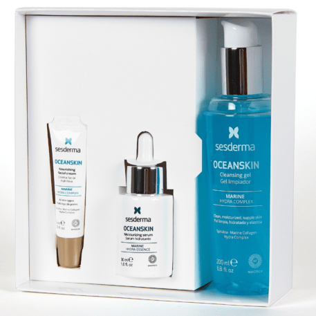 Pack hidratación facial con activos de origen marino potenciados con Ses hydra complex. Contiene: gel limpiador hidratante 200ml