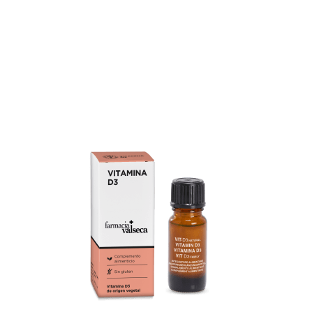 Complemento alimenticio a base de vitamina D3 de origen vegetal en gotas. Ayuda a mantener sistema inmune y la salud de huesos