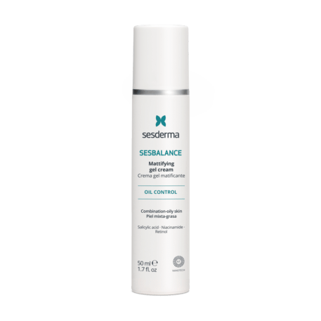 Crema gel facial con efecto hidratante y matificante especial para cuidar las pieles grasas.