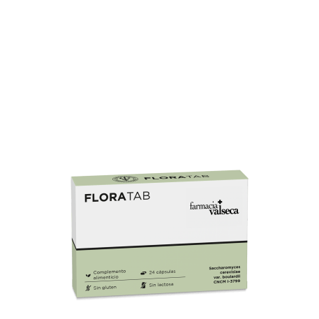 Complemento alimenticio a base de Saccharomyces boulardii que ayuda a equilibrar la microbiota intestinal y mejorar la salud digestiva.