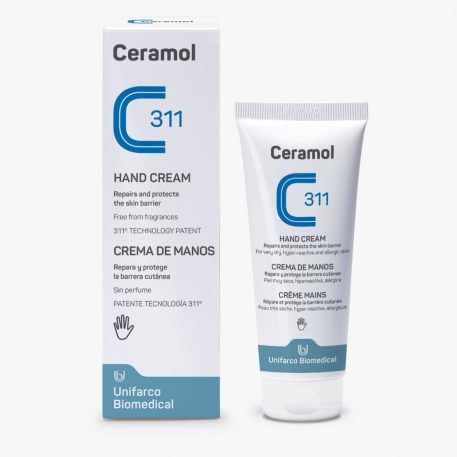 Crema hidratante y protectora para manos secas