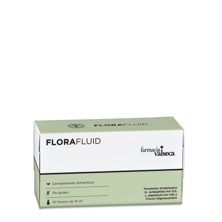 Complemento alimenticio a base de probióticos y prebióticos que equilibra la flora intestinal y reduce los síntomas relacionados con el malestar digestivo.