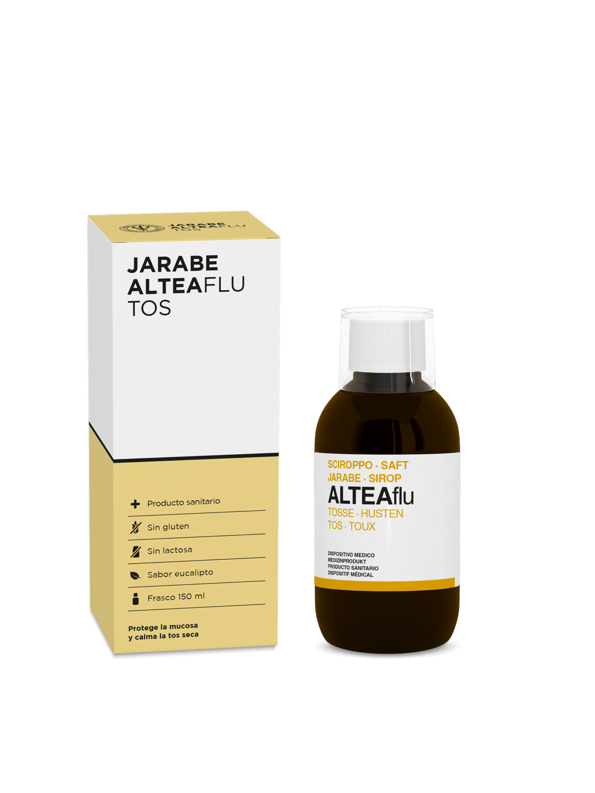 FARMACIA VALSECA ALTEAFLU TOS JARABE 150ML 1 ALTEAFLU TOS JARABE 150ML es un producto de Farmacia Valseca diseñado para aliviar la tos y calmar la irritación de la garganta. Su fórmula combina ingredientes naturales que ayudan a suavizar las mucosas y facilitar la expectoración. Ideal para adultos y niños