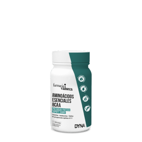 Aminoácidos Esenciales BCAA de Farmacia Valseca son suplementos diseñados para mejorar el rendimiento deportivo y la recuperación muscular. Cada cápsula contiene una mezcla equilibrada de leucina