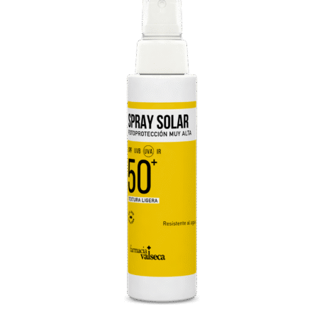 Bruma Solar 50+ de Farmacia Valseca es un protector solar en formato spray de 100 ml