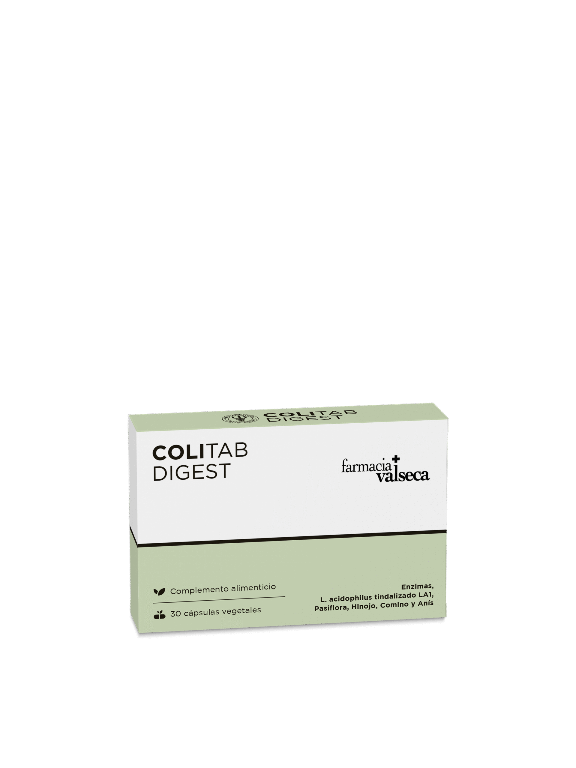FARMACIA VALSECA COLITAB DIGEST 30 CAPSULAS 1 COLITAB DIGEST 30 cápsulas es un complemento alimenticio de Farmacia Valseca que favorece la salud digestiva. Su fórmula combina ingredientes naturales que ayudan a regular el tránsito intestinal