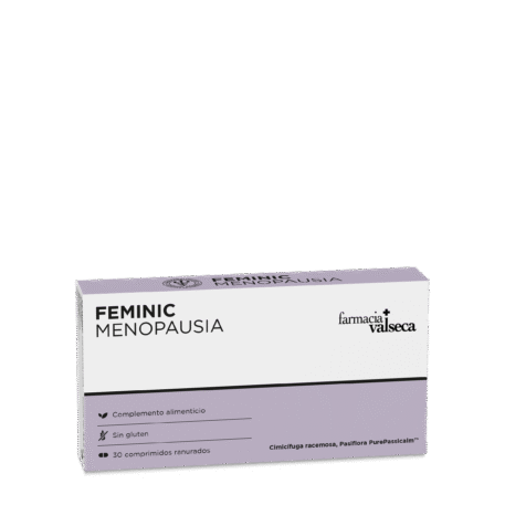 FEMINIC MENOPAUSIA es un complemento alimenticio diseñado para aliviar los síntomas de la menopausia. Su fórmula combina ingredientes naturales que ayudan a reducir los sofocos