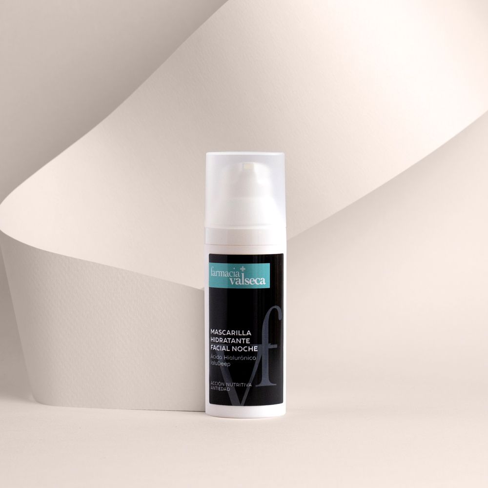 Farmacia Valseca Mascarilla hidratante facial noche - Frasco airless de 50ml 1 Farmacia Valseca Mascarilla hidratante facial noche - Frasco airless de 50ml