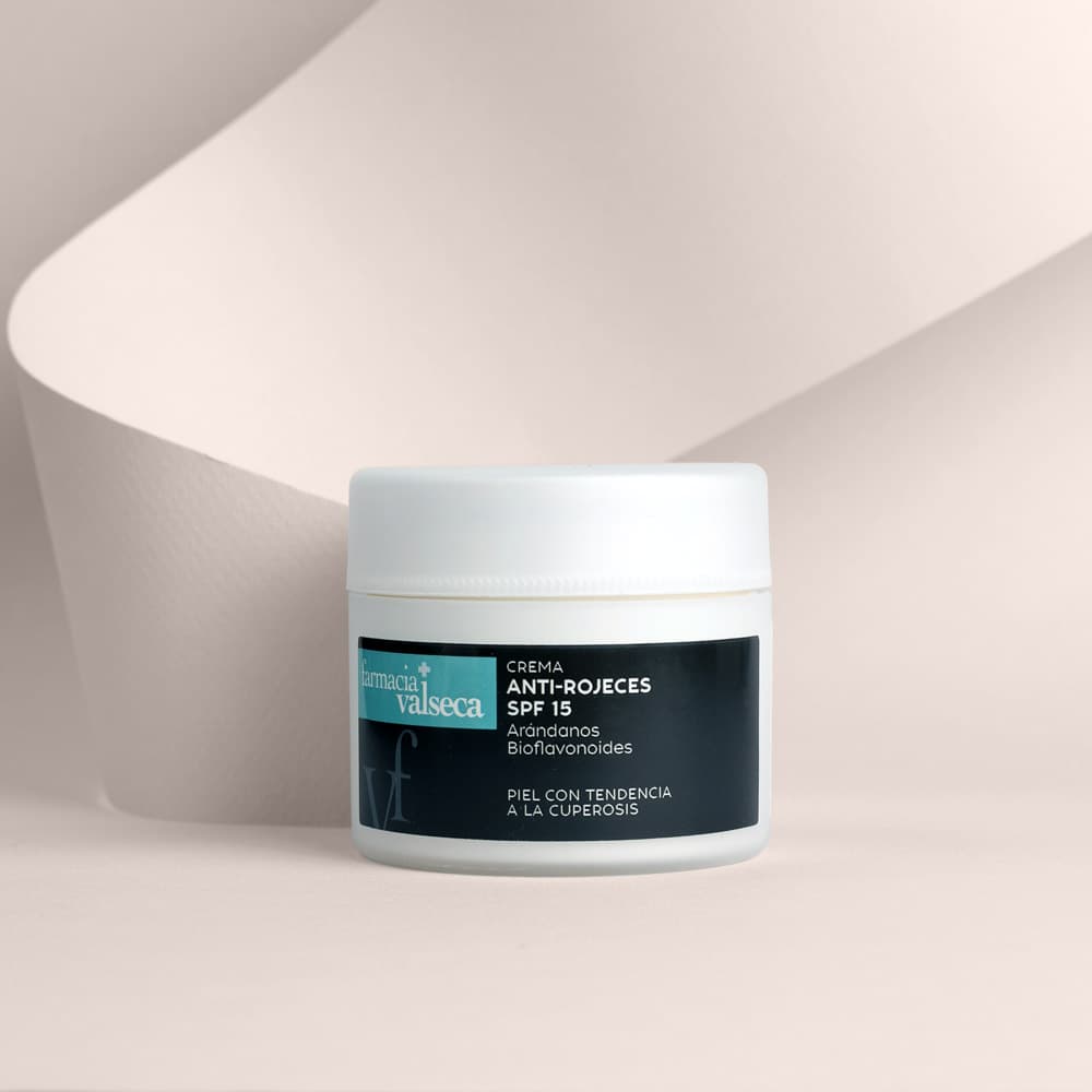 Farmacia Valseca Crema anti-rojeces SPF 15 Arándanos y bioflavonoides 1 Crema anti-rojeces SPF 15 Arándanos y bioflavonoides