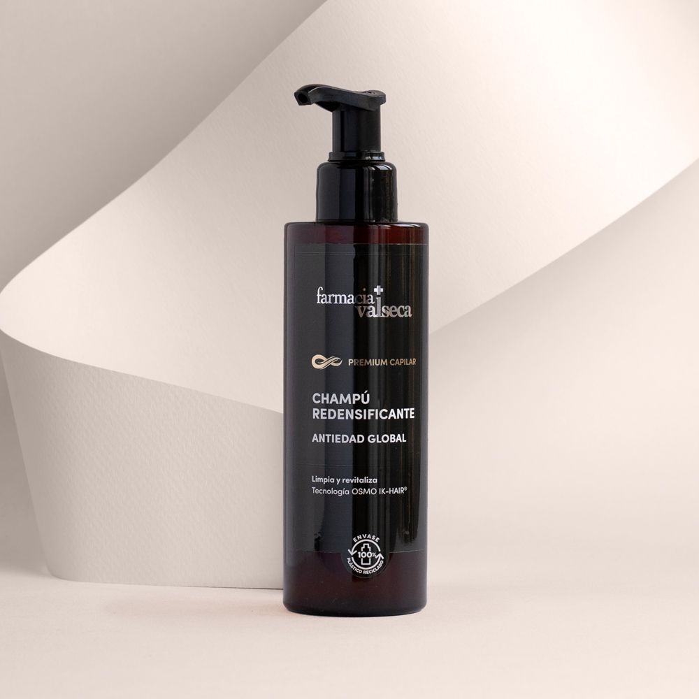 Farmacia Valseca Champú redensificante antiedad global - Frasco de 190ml 1 Farmacia Valseca Champú redensificante antiedad global - Frasco de 190ml