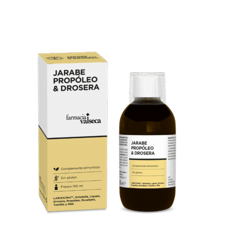 Jarabe de Propóleo y Drosera de Farmacia Valseca combina los beneficios del propóleo