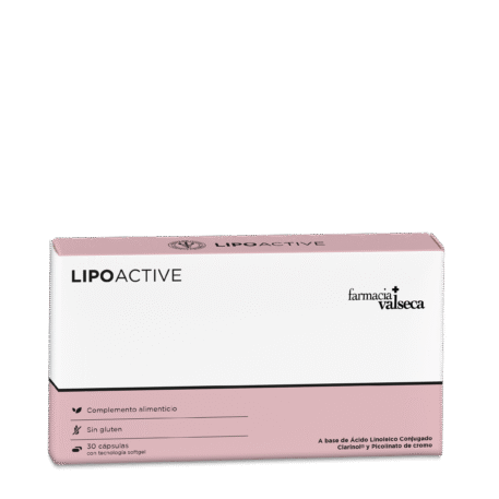 LIPOACTIVE de Farmacia Valseca es un complemento alimenticio en cápsulas diseñado para apoyar la pérdida de peso y la reducción de grasa corporal. Su fórmula combina ingredientes naturales que favorecen el metabolismo y la eliminación de toxinas. Ideal para quienes buscan un impulso en su dieta y ejercicio