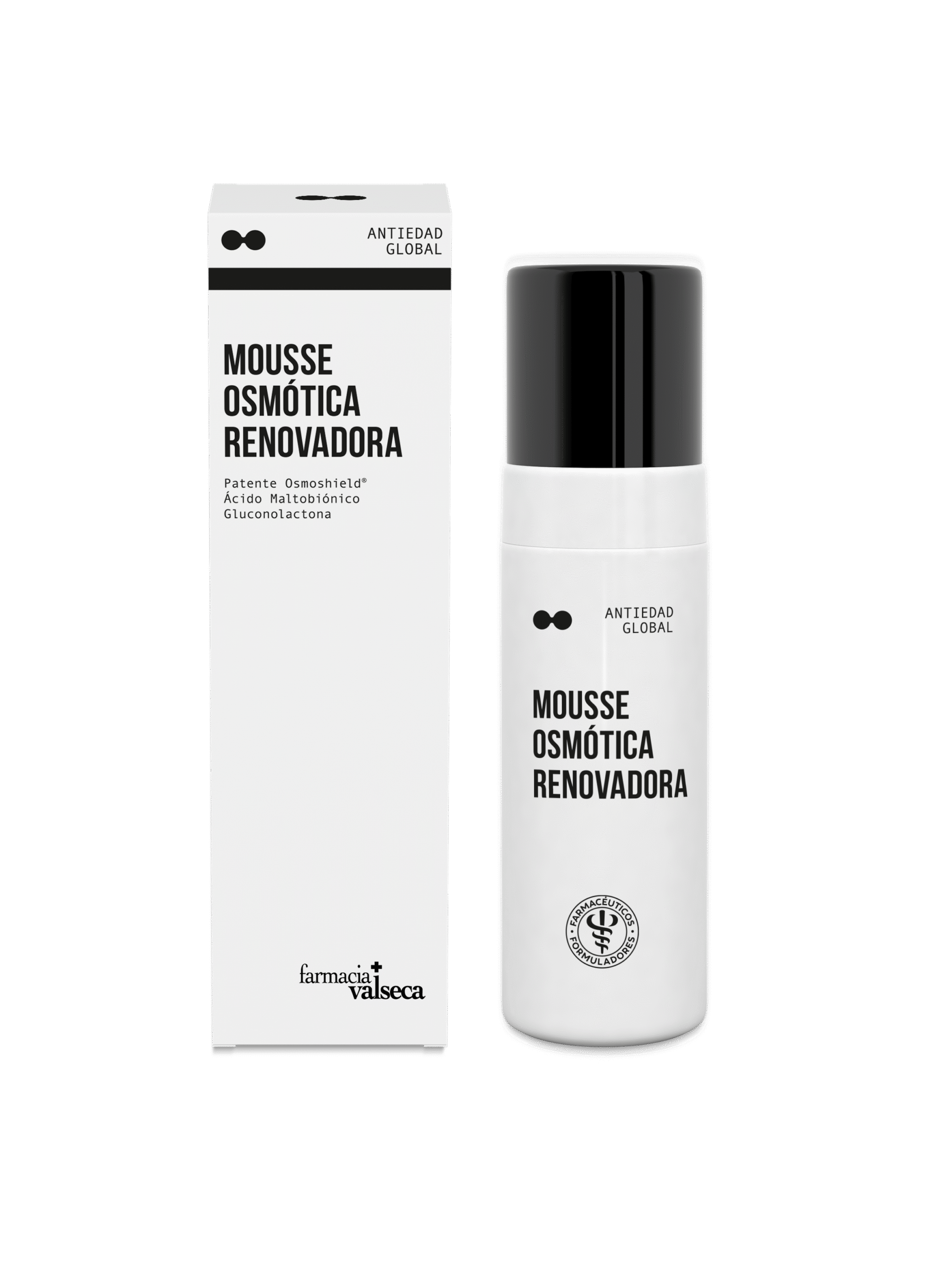 FARMACIA VALSECA MOUSSE OSMÓTICA RENOVADORA 150ML 1 Mousse Osmótica Renovadora de Farmacia Valseca es un tratamiento innovador que revitaliza y renueva la piel. Su fórmula ligera y espumosa penetra profundamente