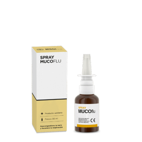 MUCOFLU SPRAY es un descongestionante nasal que alivia la congestión y facilita la respiración. Su fórmula combina ingredientes activos que actúan rápidamente para reducir la inflamación de las mucosas nasales. Ideal para el tratamiento de resfriados