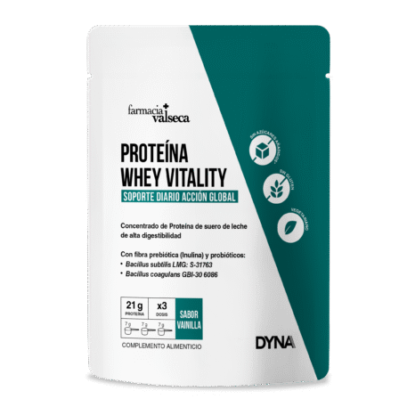 Proteína Whey Vitality Vainilla 300g de Farmacia Valseca es un suplemento de alta calidad