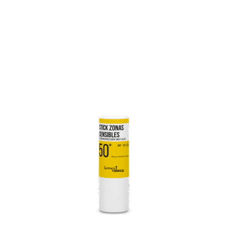 Stick Solar Zonas Sensibles 50+ de Farmacia Valseca es un protector solar específico para áreas delicadas como labios