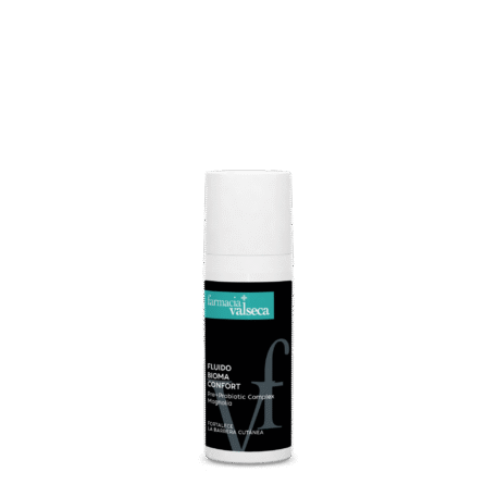 Fluido Bioma de Farmacia Valseca es un tratamiento facial de 50ml que equilibra y fortalece la microbiota cutánea. Su fórmula innovadora